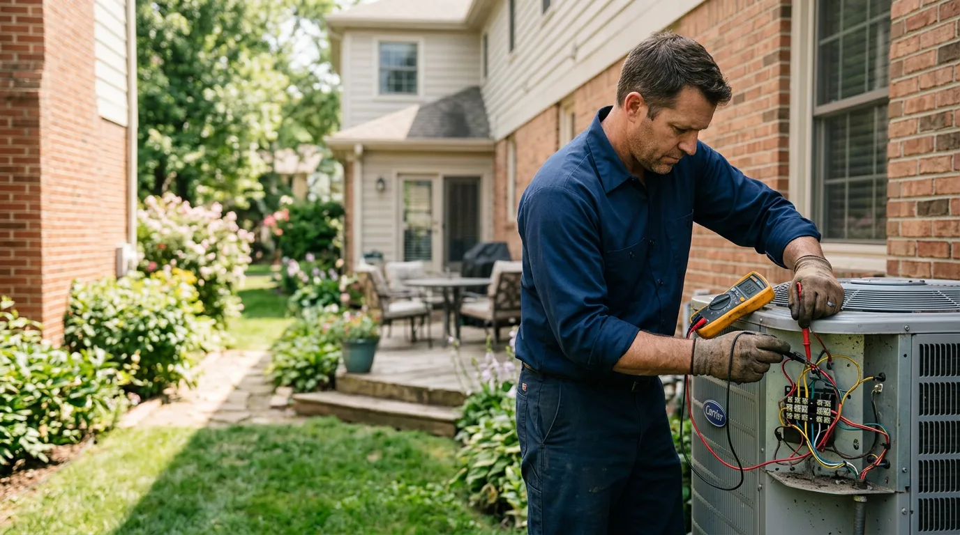 HVAC technician working near Rockport, IN